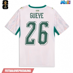 Lacne Muži Futbalové dres Senegal Pape Gueye #26 MS 2026 Krátky Rukáv - Domáci
